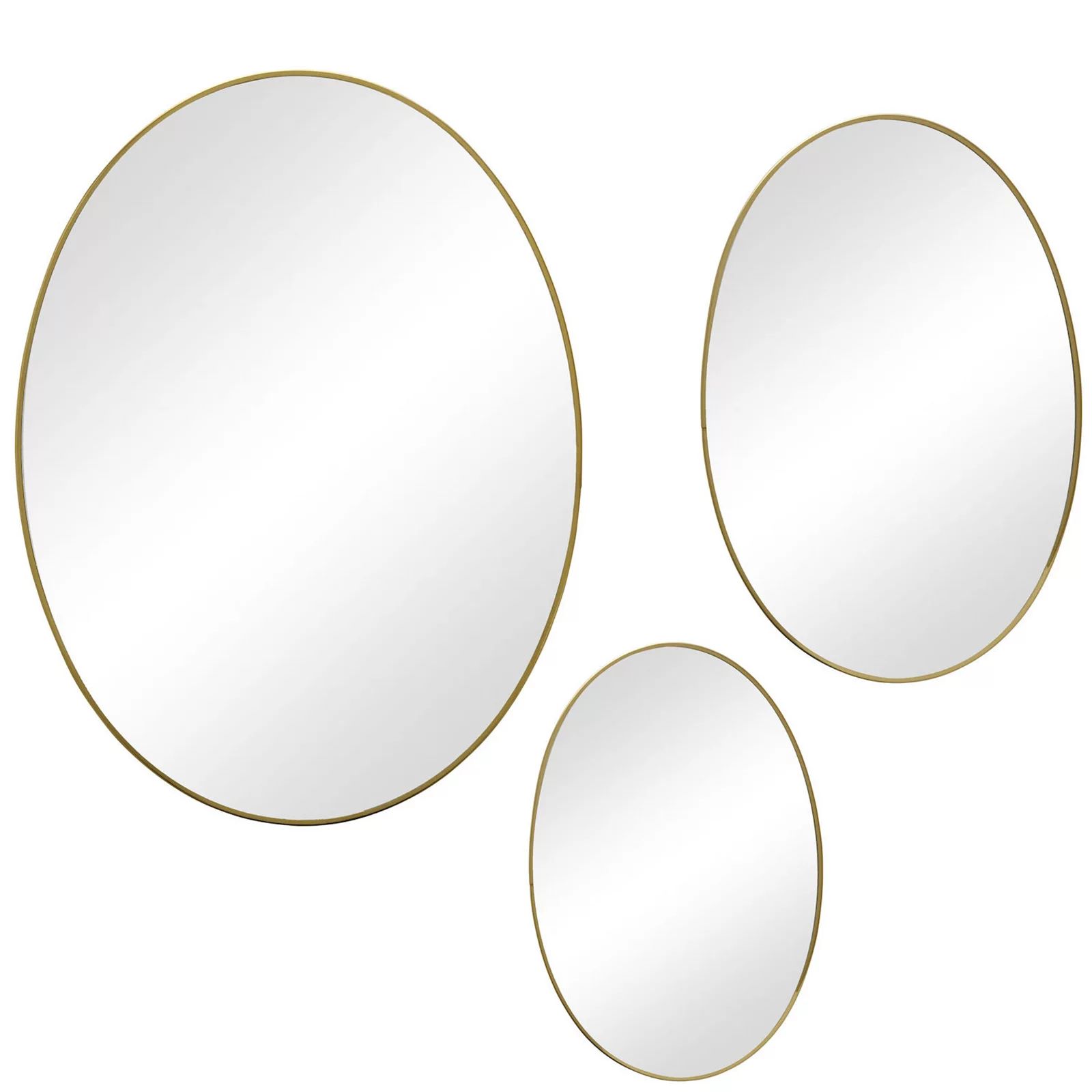Scott Living Gold Oval Mirrors 3-pack Set, Multicolor | Kohl's