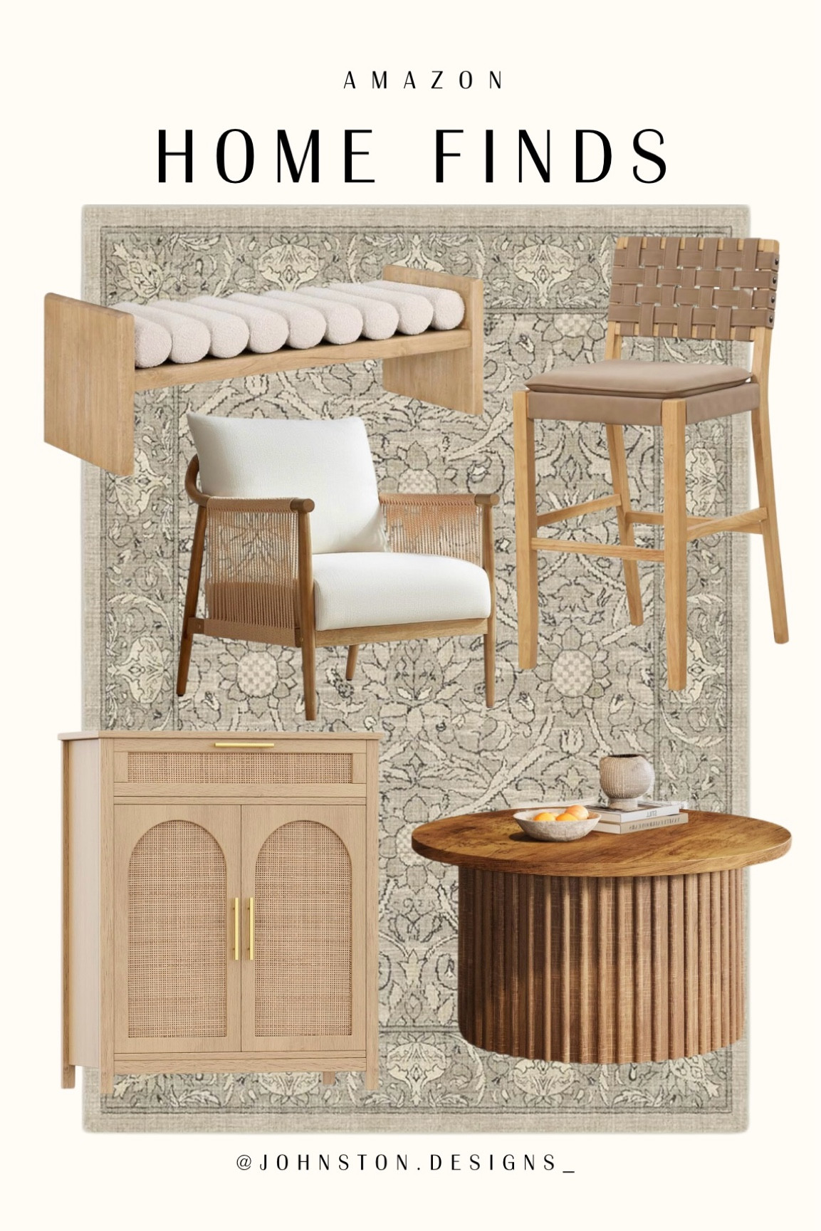 Some new releases from Amazon! Loving all these neutral home finds!

Neutral Home | Area Rug | Floral Rug | Vintage Rug | Bar Stool | Accent Chair | Rattan Cabinet | Fluted Coffee Table | Boucle Bench | Modern Bench | Modern Home | Organic Modern | Affordable Home Decor 

#LTKHome #LTKFindsUnder100 #LTKSaleAlert