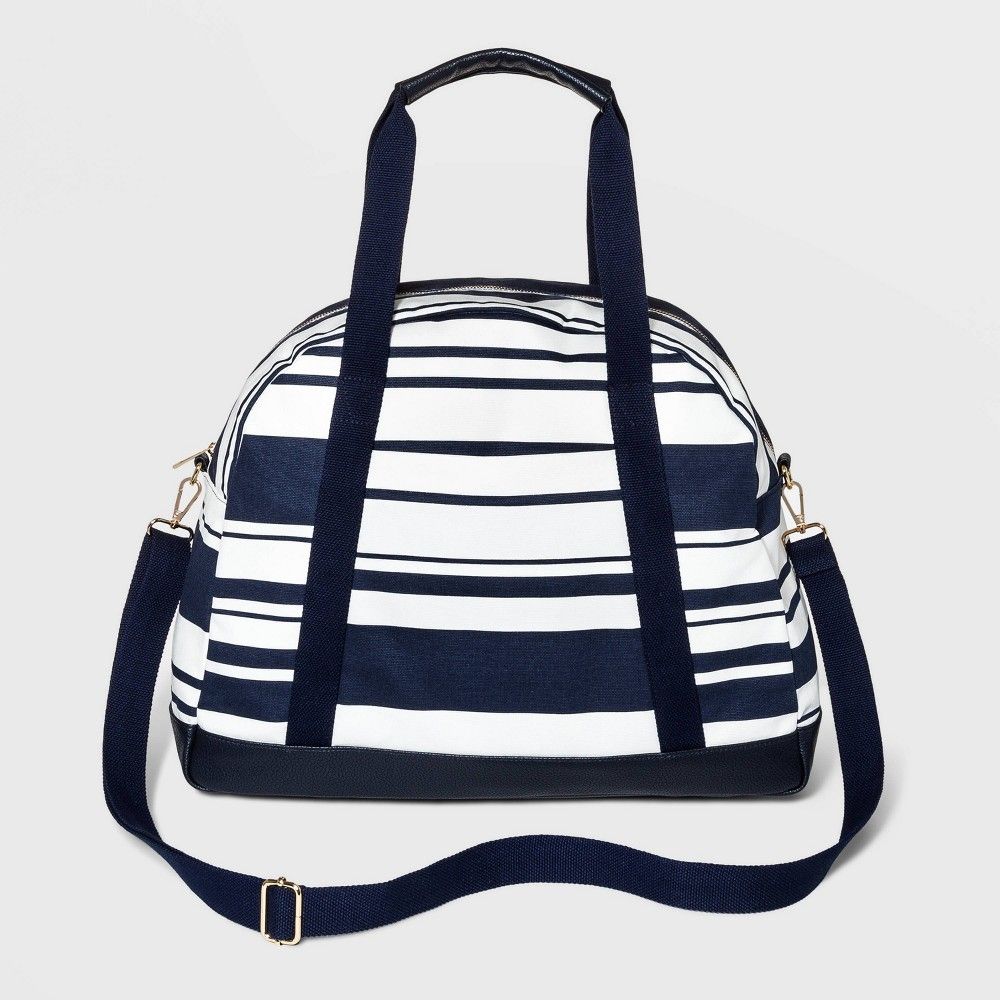 Striped Dome Weekender Bag - A New Day Blue | Target