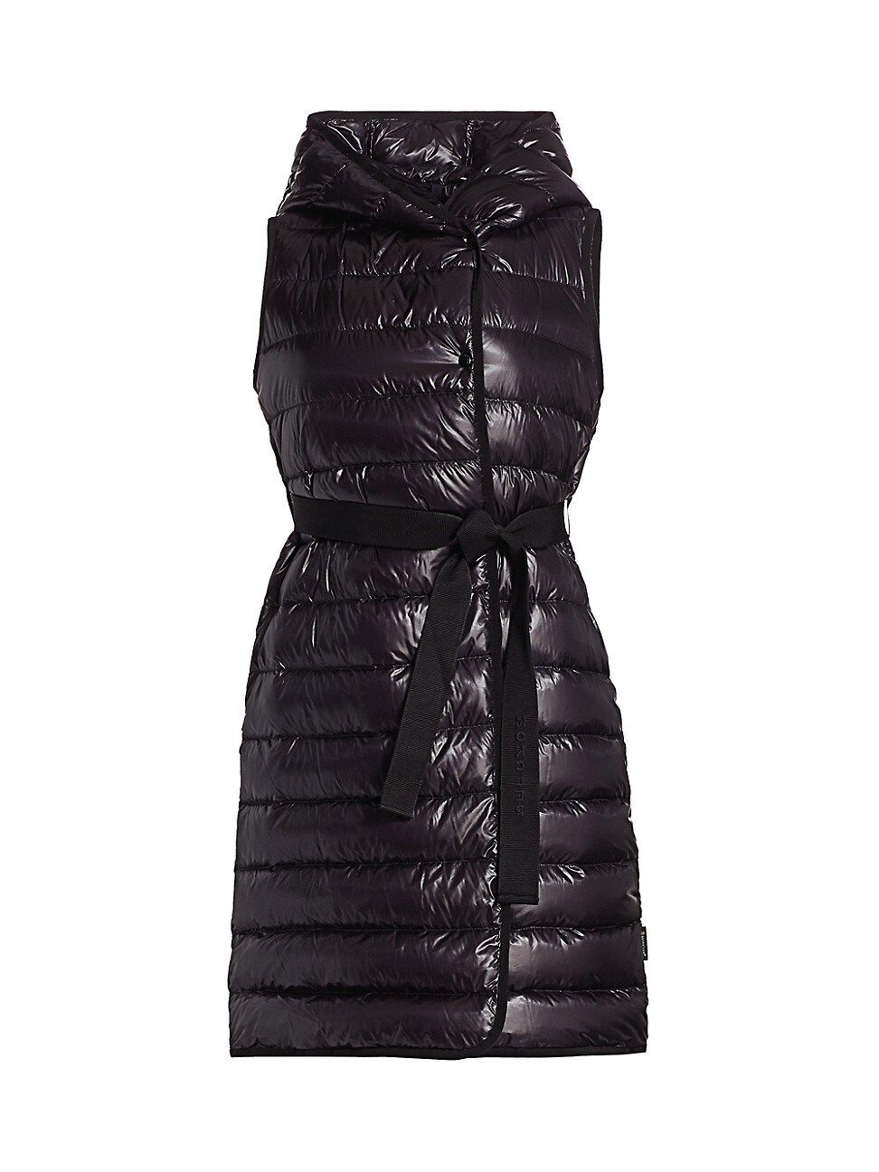 Moncler Women's Noisette Long Down Vest - Black - Size 1 (Small) | Saks Fifth Avenue