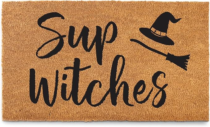 Sup Witches Doormat 30x17 Inch, Witch Door Mat, Winter Door Mat Outdoor, Holiday Door Mats Outdoo... | Amazon (US)