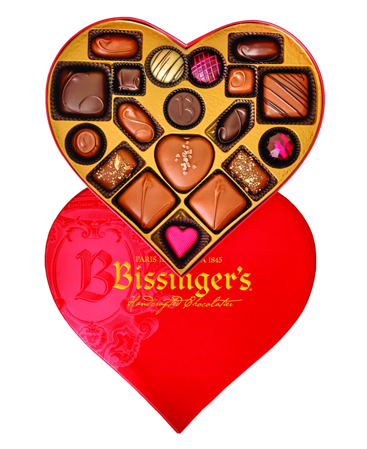 Bissinger's Handcrafted Chocolate Valentine's Day Signature Heart Gift Box, 19 Piece | Macy's