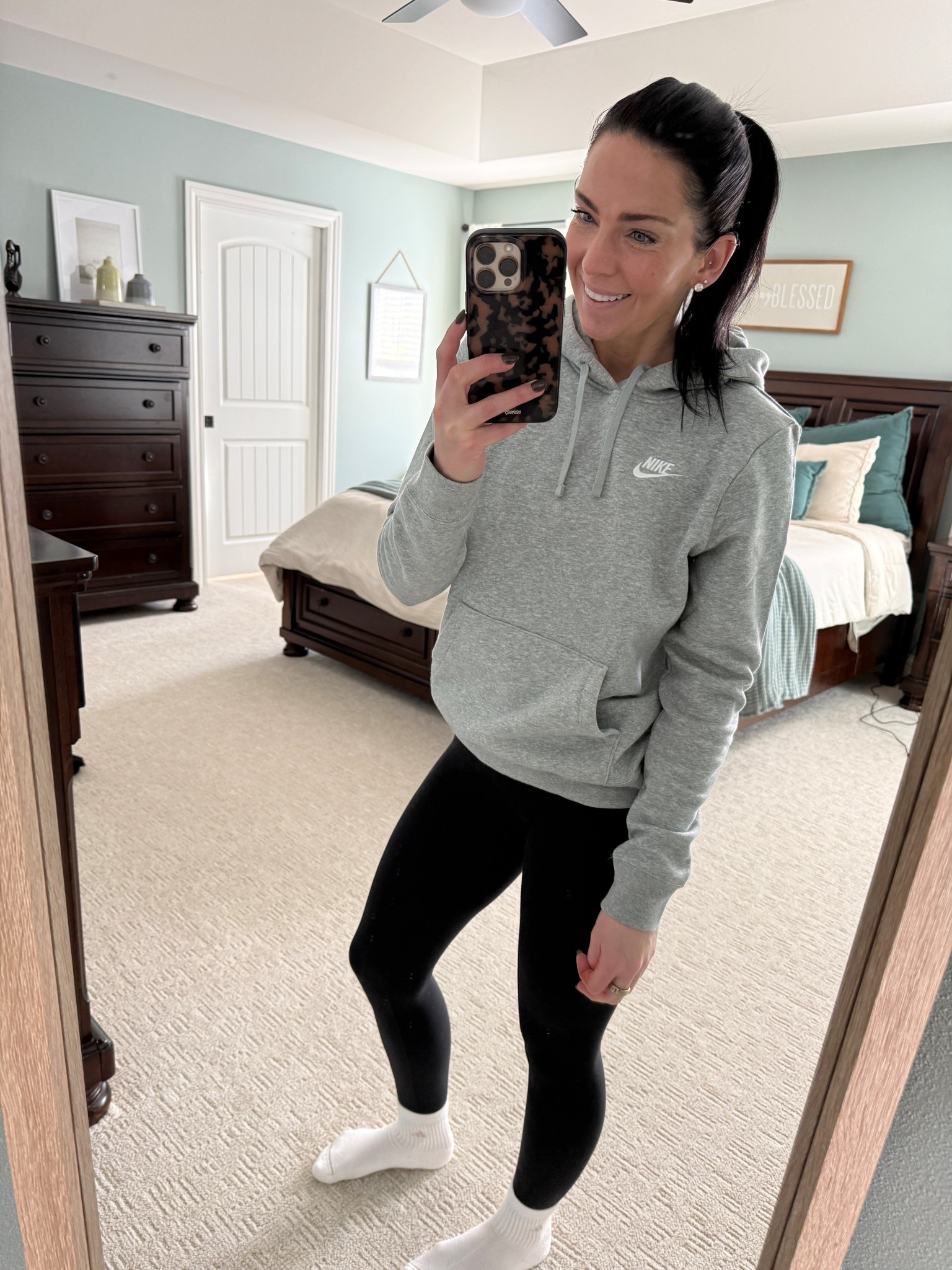If you asked me to choose my favorite sweatshirt, this would easily be it! The softest interior and lightweight so it diesnt add bulk. Pair with a vest and my absolute favorite pair of leggings (size down in leggings) to complete the look. These leggings lift and compress to add confidence without being uncomfortable.   

#LTKActive #LTKmomlife