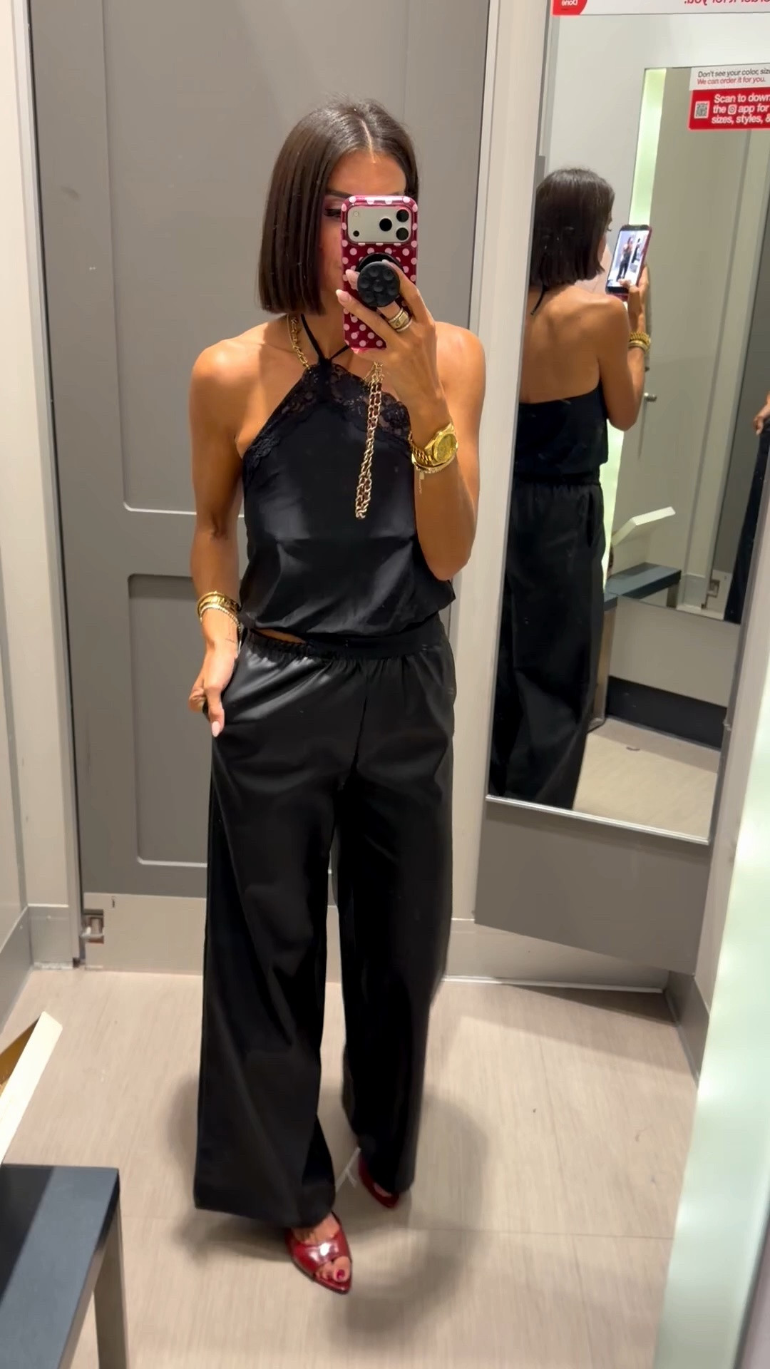 I love these new Target faux leather pants!! Absolutely amazing! Size xs in pants and $15 top!

#LTKSaleAlert #LTKstorytime #LTKmomlife