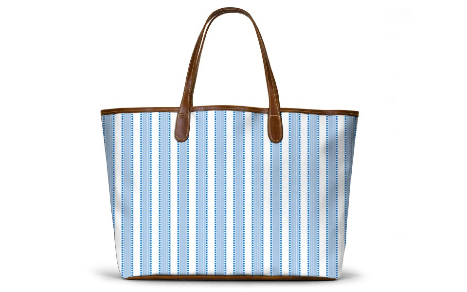 St. Anne Tote - Monogram Stripe | Barrington Gifts