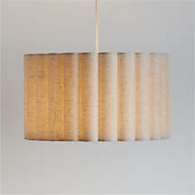 Emme Pleated Linen 23" Kids Pendant Ceiling Light + Reviews | Crate & Kids | Crate & Barrel