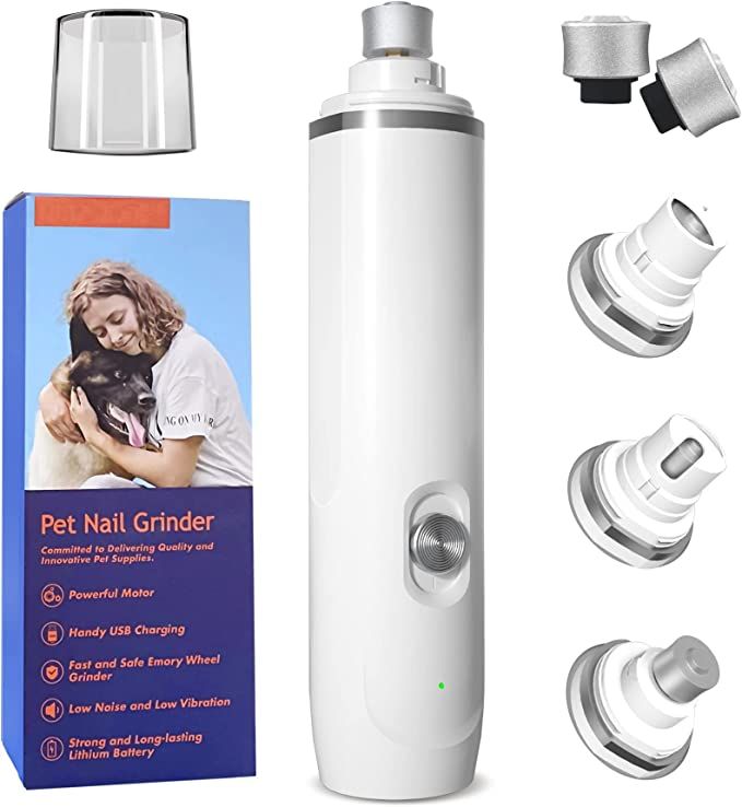 NRYDEPET Dog Nail Grinder, Electric Dog Nail Trimmers for Large Breed, Super Quiet Pet Nail Grind... | Amazon (US)
