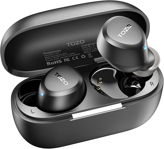 TOZO A1 Wireless Earbuds Bluetooth 5.3 Light Weight in Ear IPX5 Waterproof Headphones 2 Mic for A... | Amazon (US)