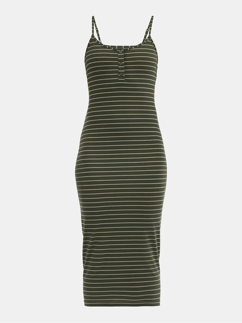 No Boundaries Strappy Midi Dress, Women's | Walmart (US)