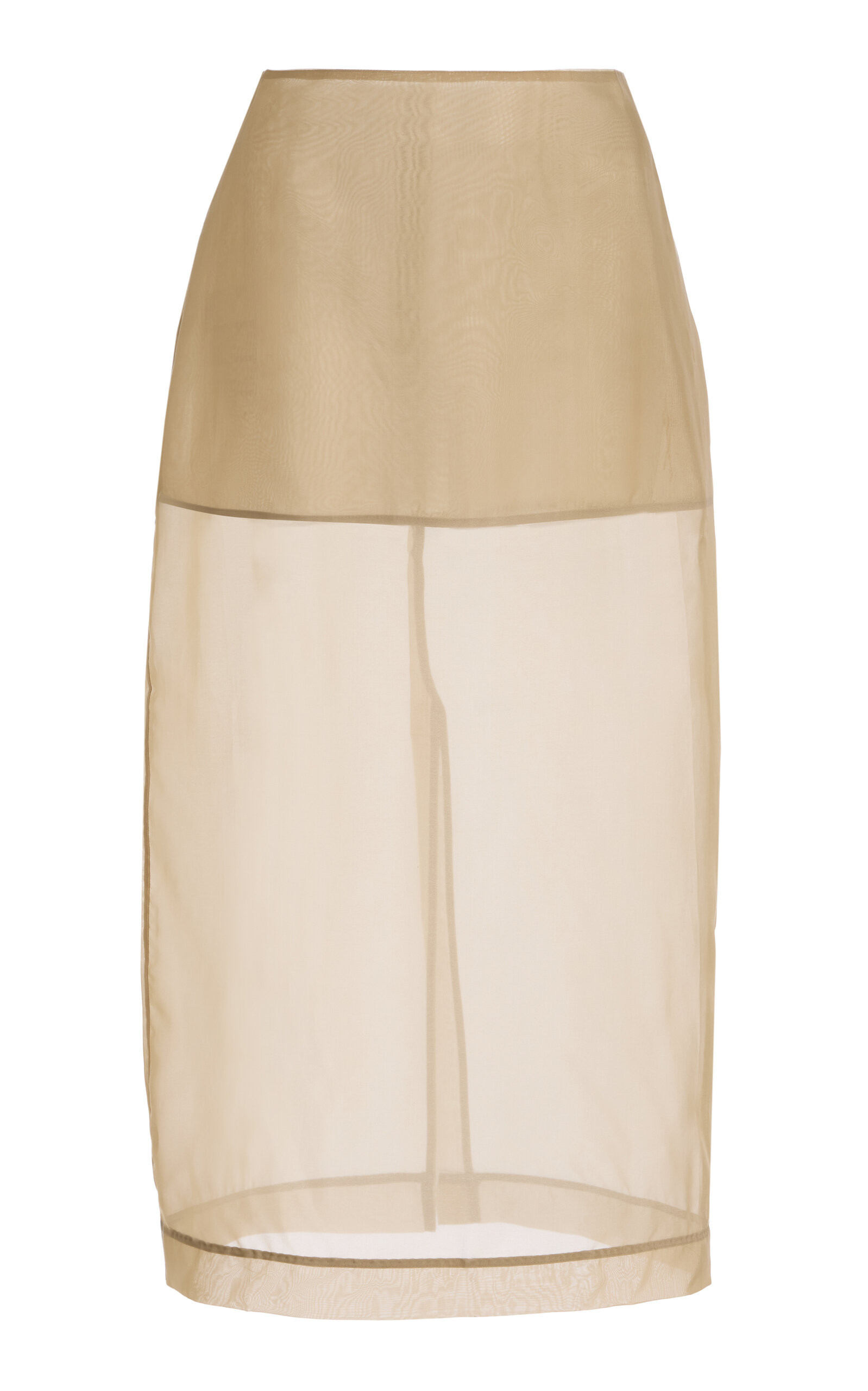 The Frankie Shop - Exclusive Peri Silk-Blend Chiffon Midi Skirt - Neutral - S - Moda Operandi | Moda Operandi (Global)