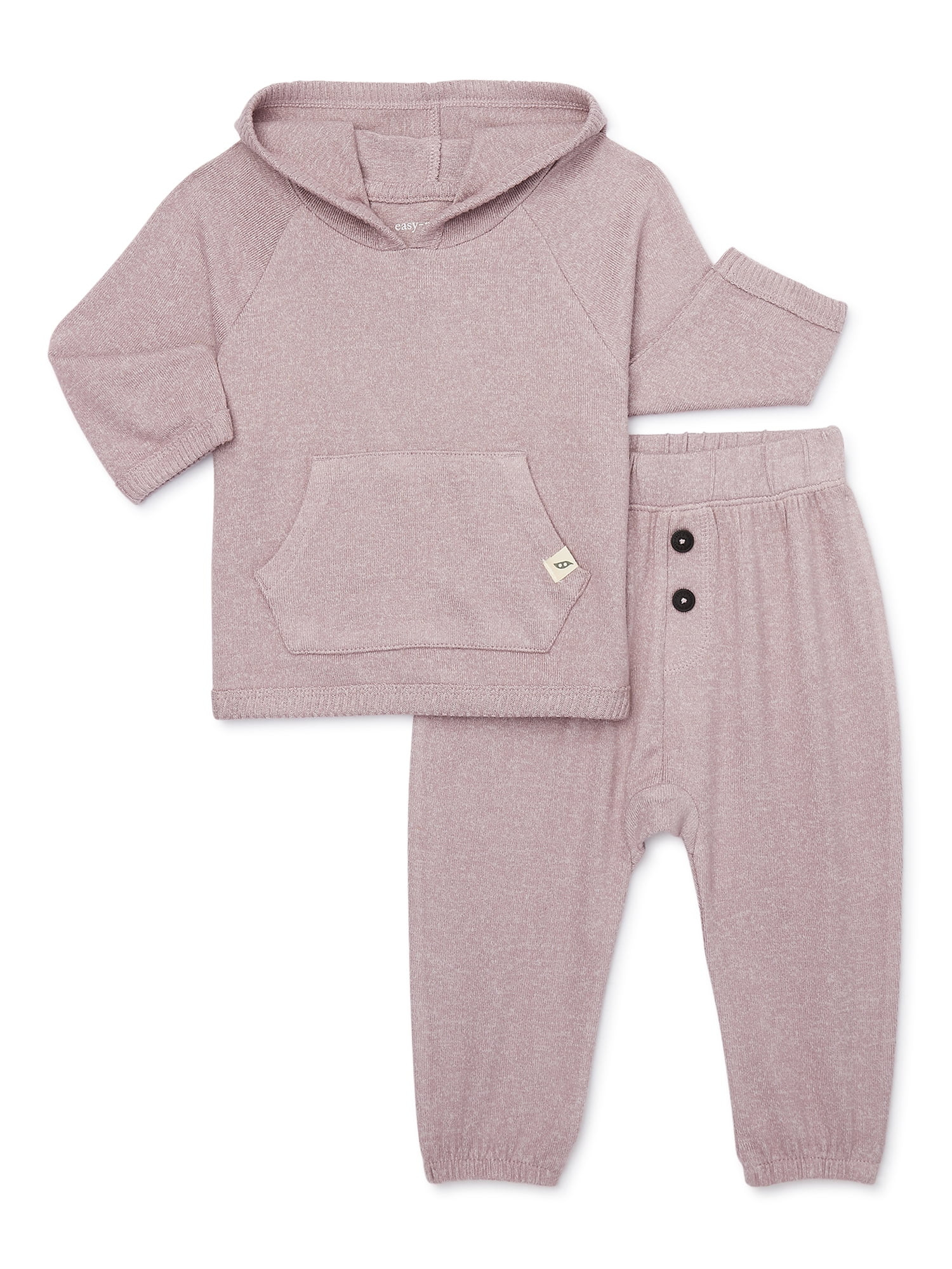 easy-peasy Baby Hoodie and Joggers Outfit Set, 2-Piece, Sizes 0M-24M - Walmart.com | Walmart (US)