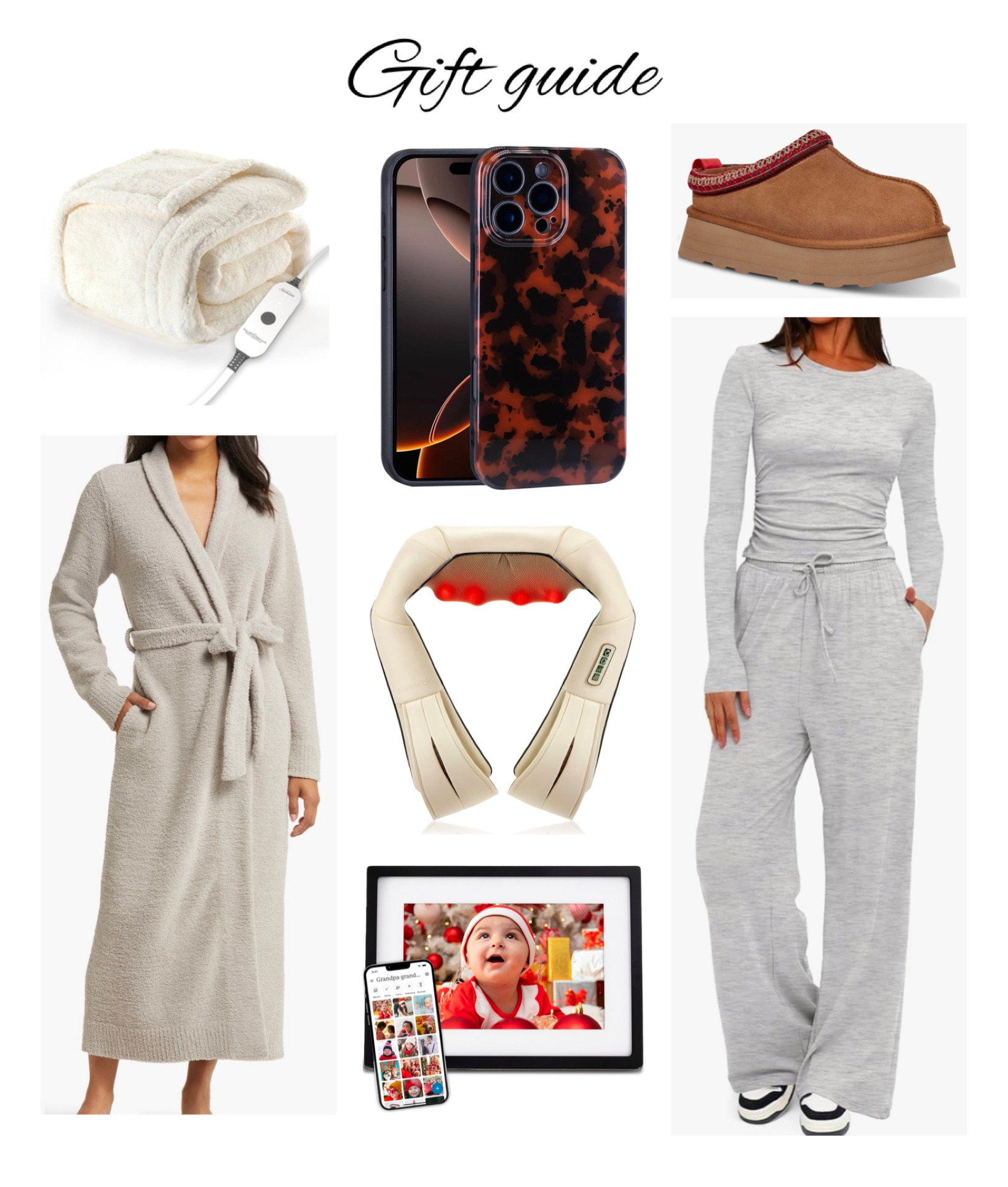 Wishlist #giftguide #casual #massager #slippers #blanket #robe #phonecase #frame 

#LTKHoliday #LTKGiftGuide