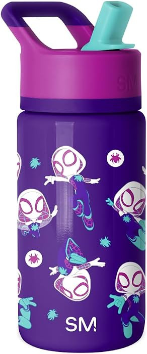 Simple Modern Kids Summit Water Bottle with Straw Lid | Marvel Spider-man 14oz Stainless Steel Cu... | Amazon (US)
