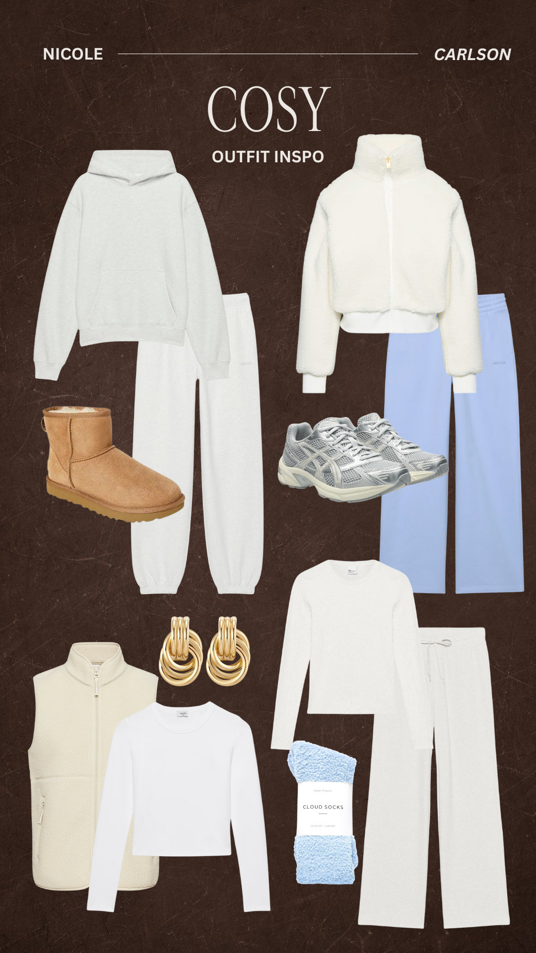Winter cosy outfit inspo and loungewear for travel, days at home, and errands.  

 

#LTKHoliday #LTKootd #LTKU