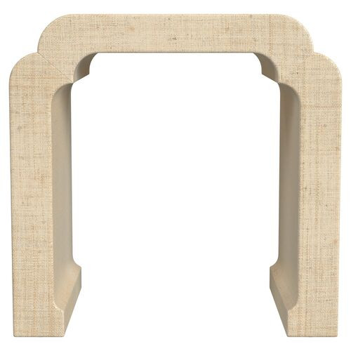 Kos Raffia Waterfall Side Table | One Kings Lane