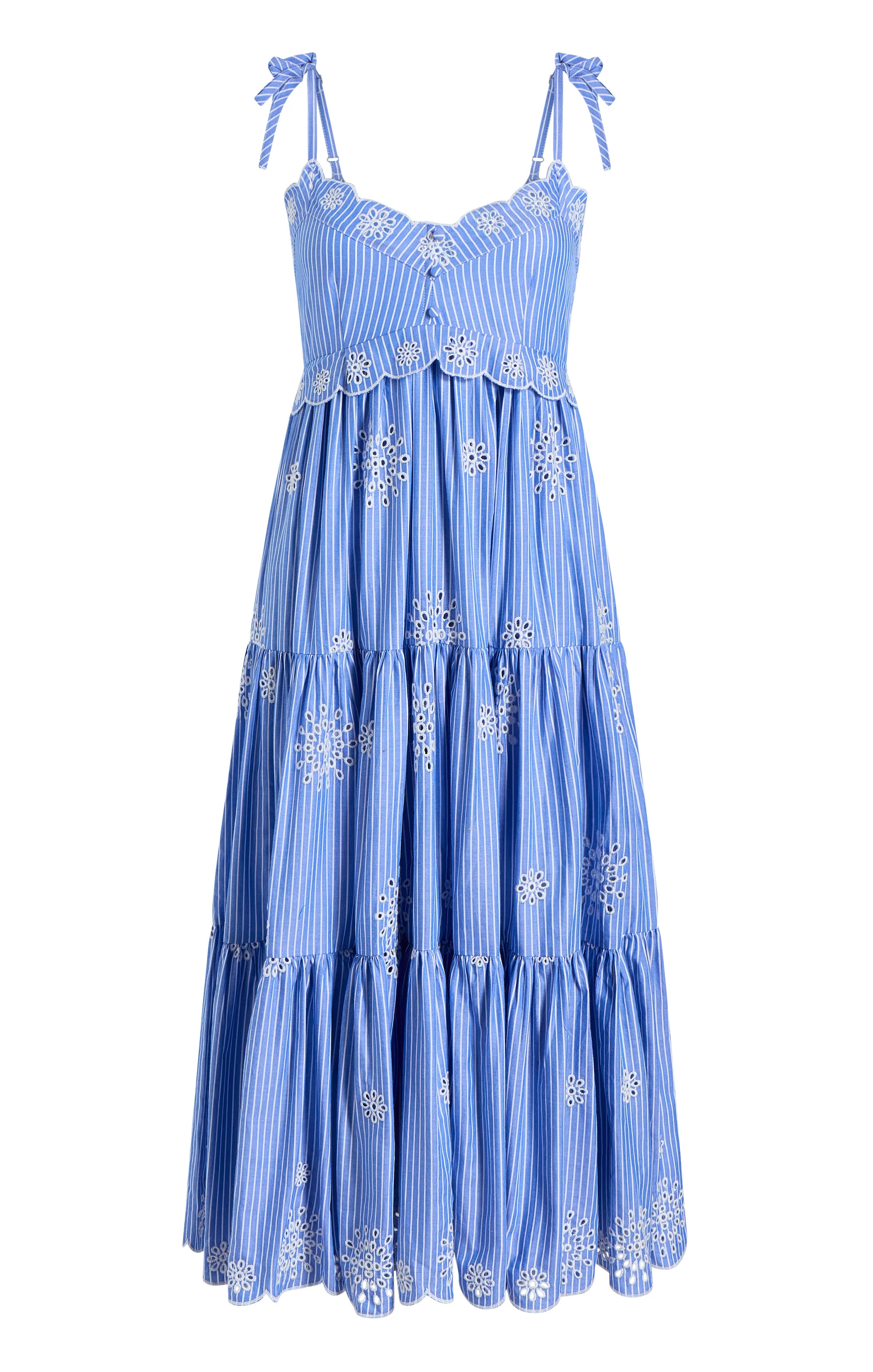 Embroidered Stripe Darcey Dress | Cinq à Sept