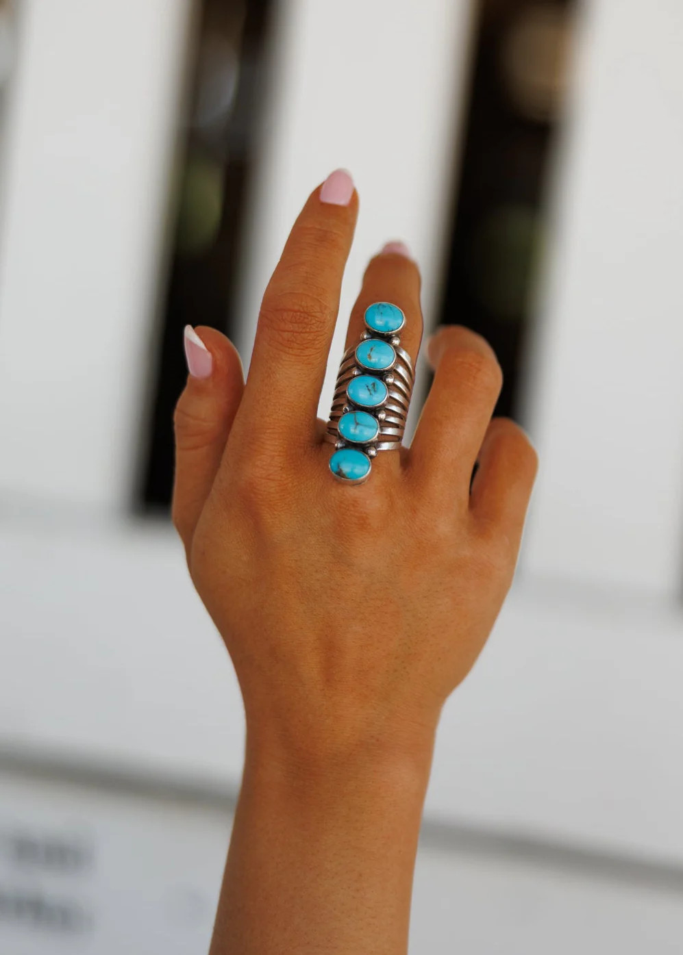 "Durango" Kingman Turquoise Ring | Glitzy Bella