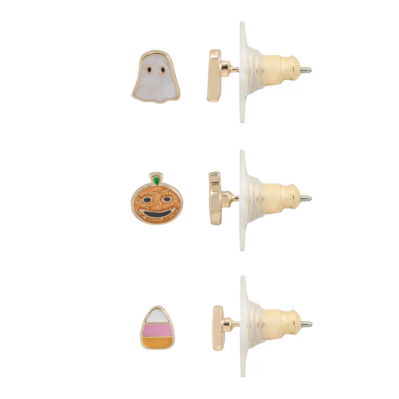 LC Lauren Conrad Trick or Treat 3-Pair Earring Set | Kohl's