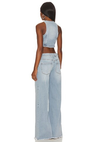 Dallas Denim Jumpsuit in Coastline | Revolve Clothing (Global)