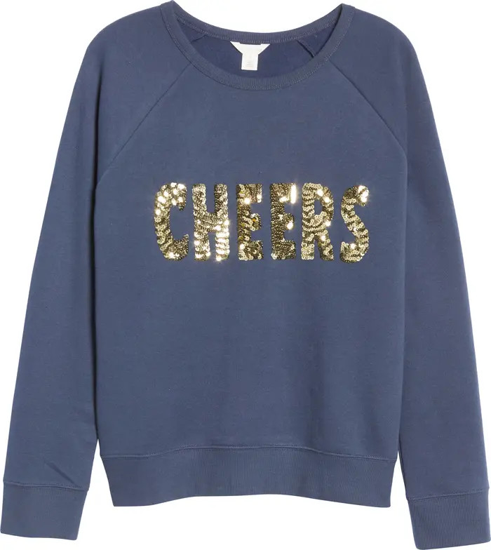 Cheers Embellished Sweatshirt | Nordstrom