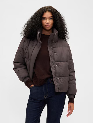 Faux Fur-Trim Puffer Jacket | Gap (US)