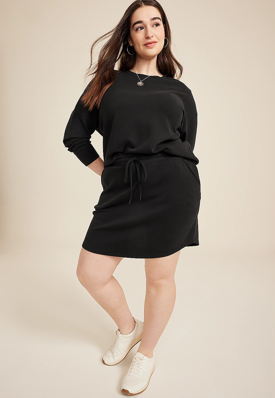 Plus Size Cloud Scuba Knit High Rise Skort | Maurices