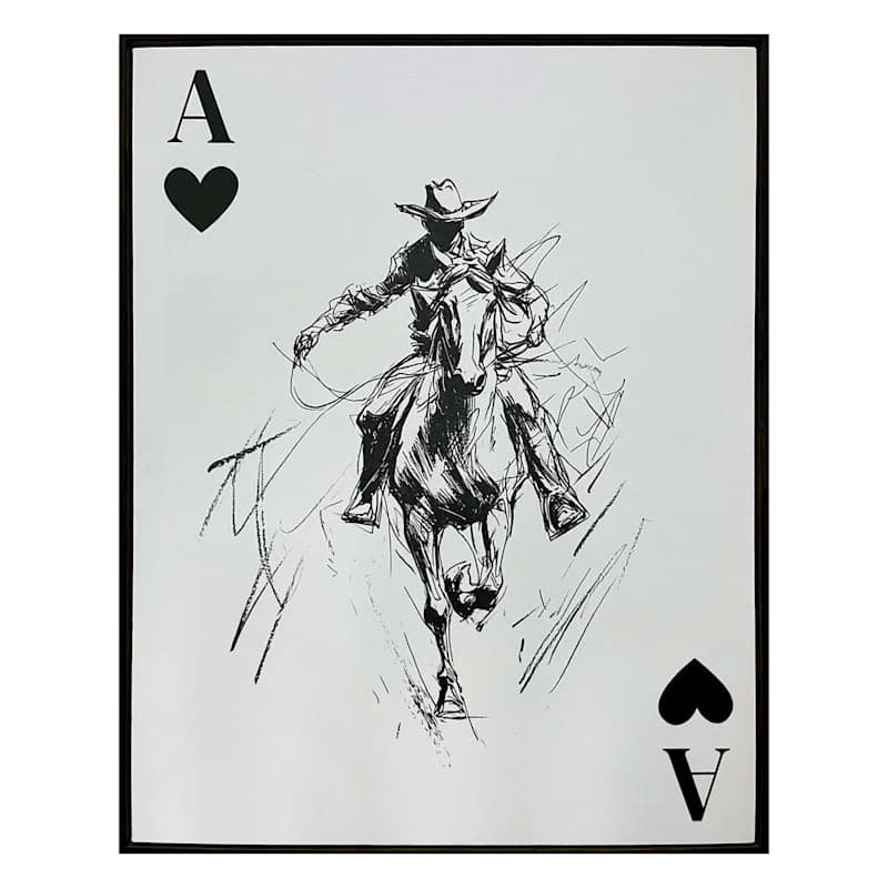 Cowboy Card Canvas Wall Art, 16x20 | At Home