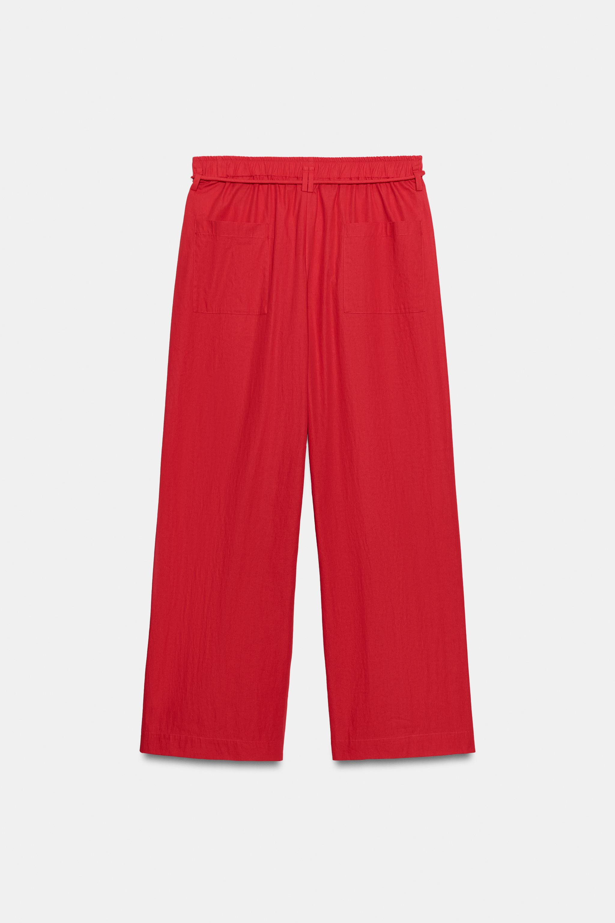ZW COLLECTION POPLIN PANTS | Zara US