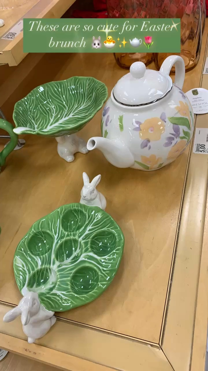 Perfect to use all Spring for your morning tea, breakfast or Easter brunch! #easterserveware #easterplatter #deviledeggplate

#LTKWatchNow #LTKParties #LTKSeasonal