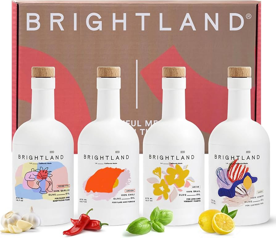 Brightland Infused Olive Oils, The Artist Capsule - Cold-Pressed Made with Early-Harvest Frantoio... | Amazon (US)