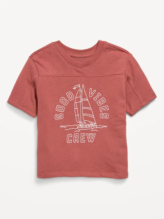 Oversized French-Terry Graphic T-Shirt for Toddler Boys | Old Navy (US)