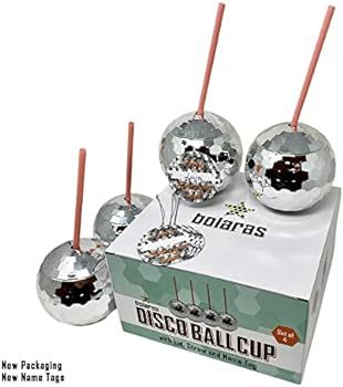 Disco Ball Cup with Lid, Straw, Name Tag, Cocktail Cup for Bachelorette Party Decorations, Fun Th... | Amazon (US)