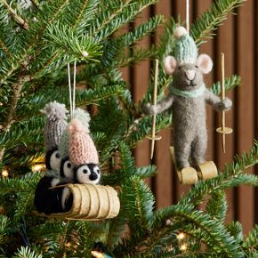 Felt Animal Ornaments | West Elm (US)