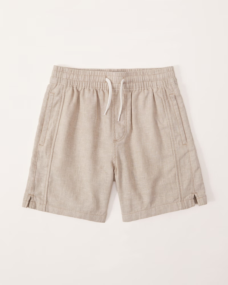linen-blend resort shorts | Abercrombie & Fitch (US)