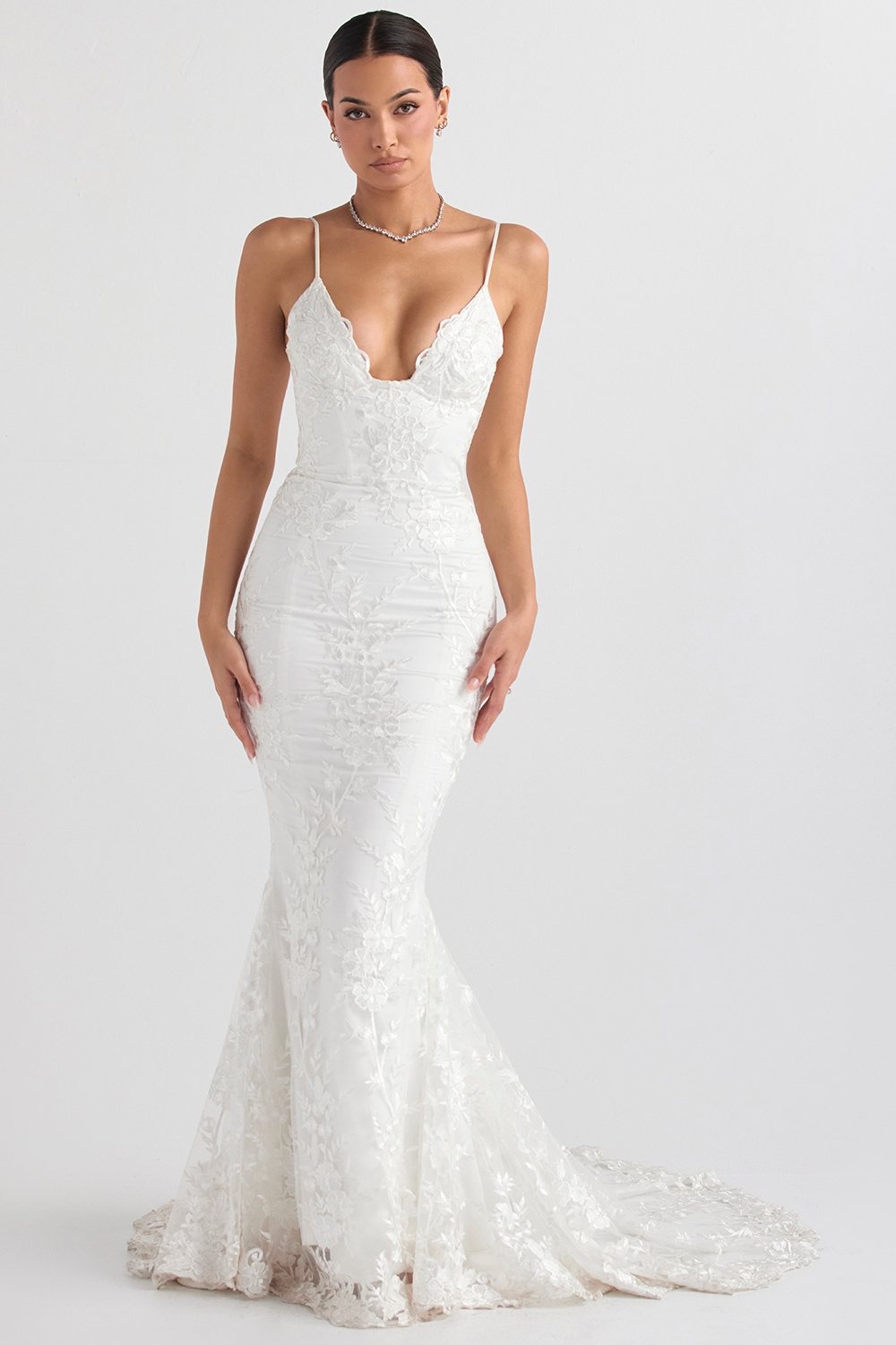 white lace bridal gown | House of CB