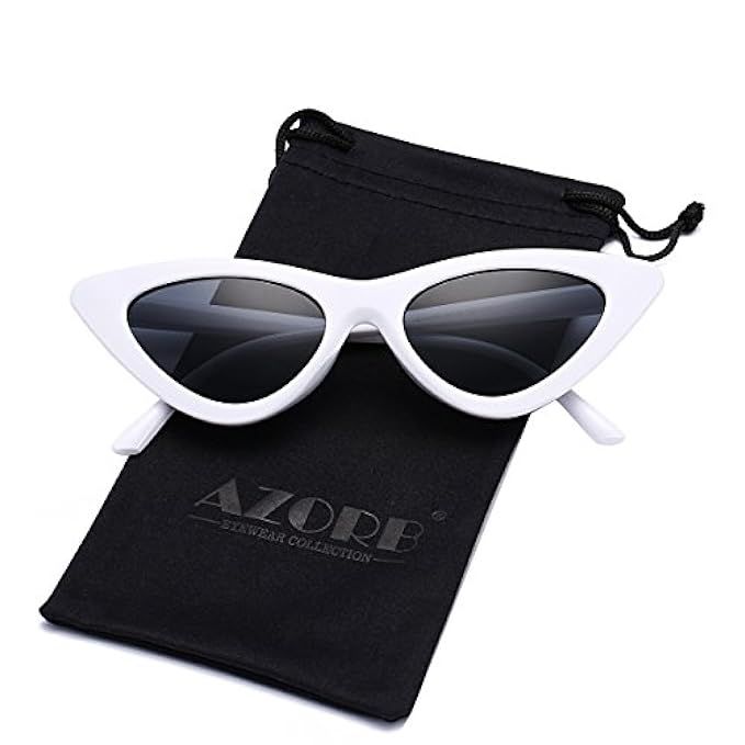 AZORB Clout Goggles Cat Eye Sunglasses Vintage Fashion Style Kurt Cobain Sunglasses | Amazon (US)