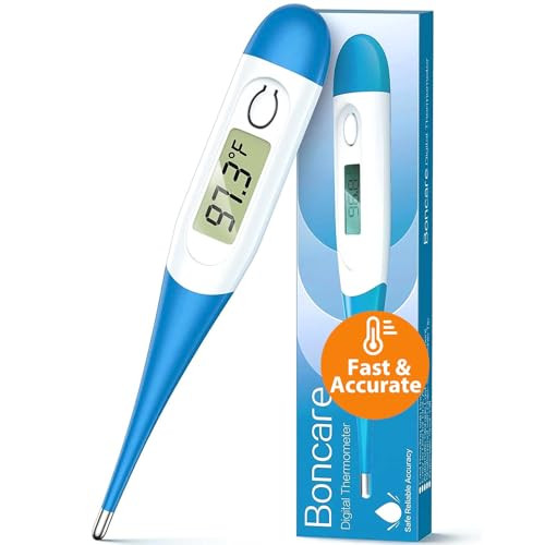 Boncare 10 Seconds Oral Thermometer for Adults and Kids - Accurate & Safe Rectal Thermometer for ... | Amazon (US)