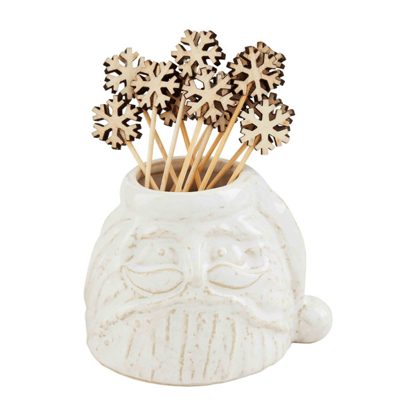 Santa Christmas Toothpick Holder | Mud Pie
