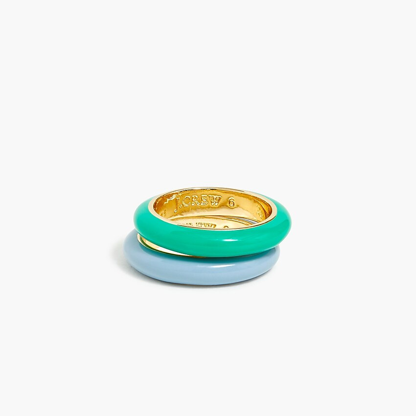 Enamel rings set | J.Crew Factory