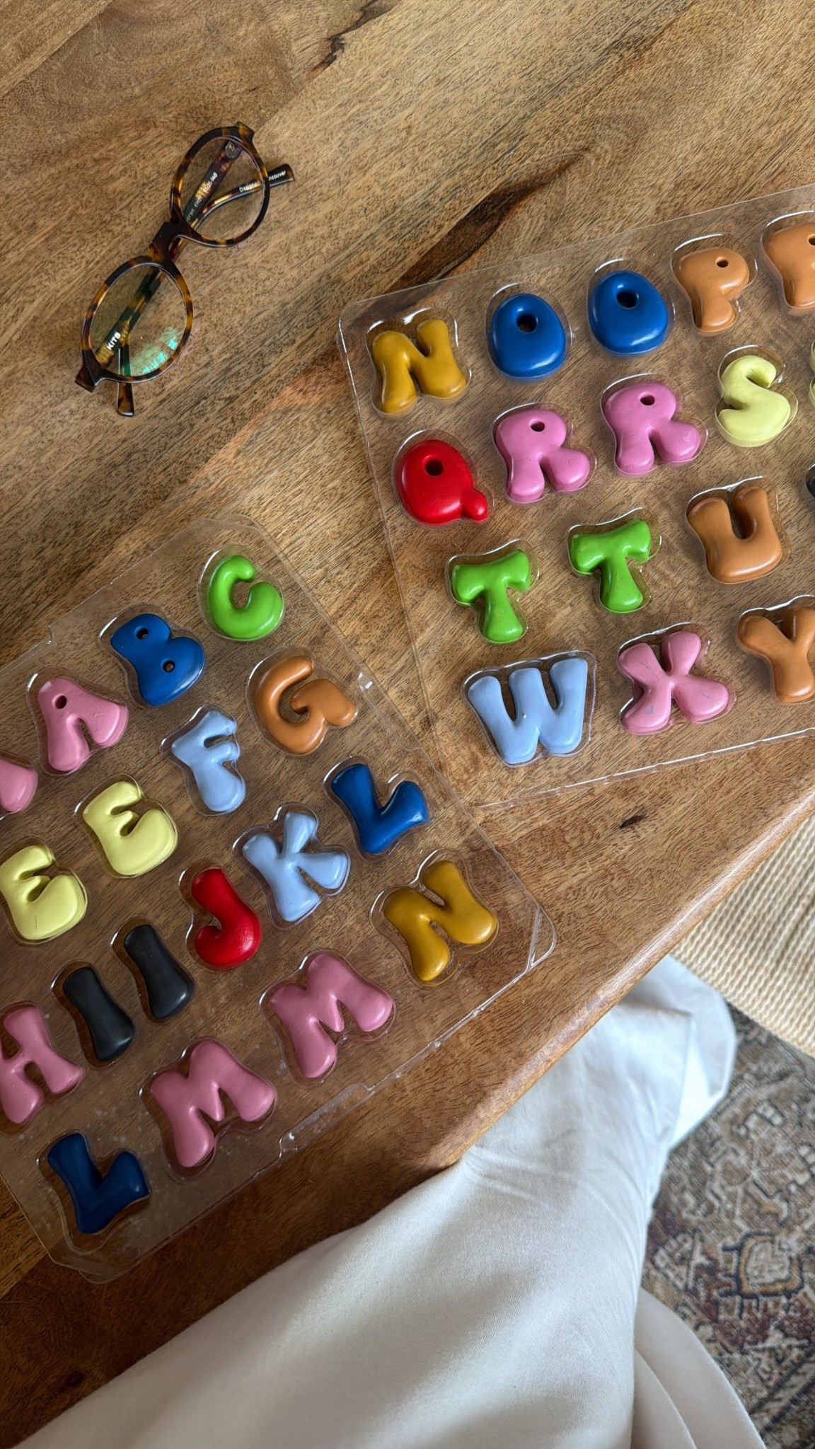 The cutest clay letters but magnets! 