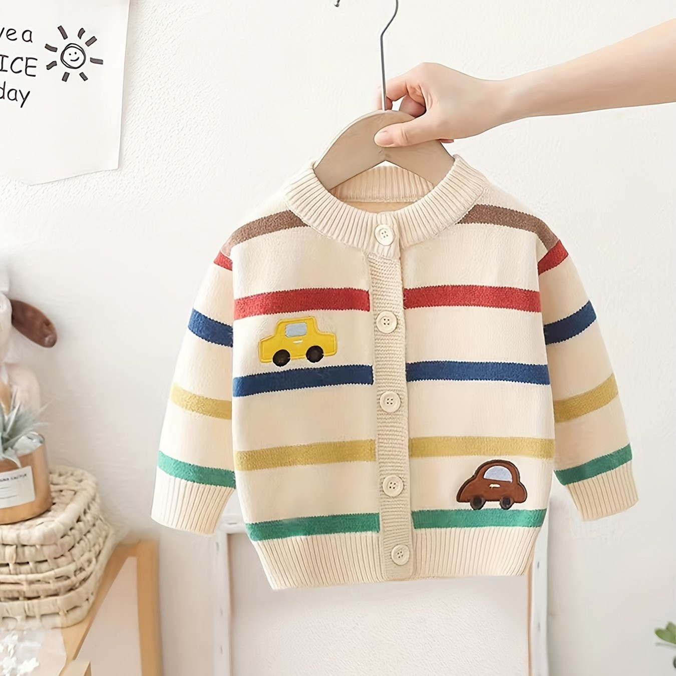 boy'  striped   soft knit round neck - Temu | Temu Affiliate Program