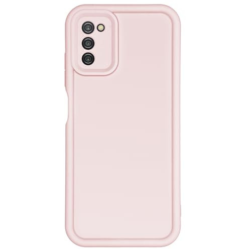 Puxicu Slim Case for Samsung Galaxy A02S, Enhanced Camera Protection, Shockproof Skin-Friendly Touch Soft Case Cover for Samsung Galaxy A02S Phone, Light Pink | Amazon (US)