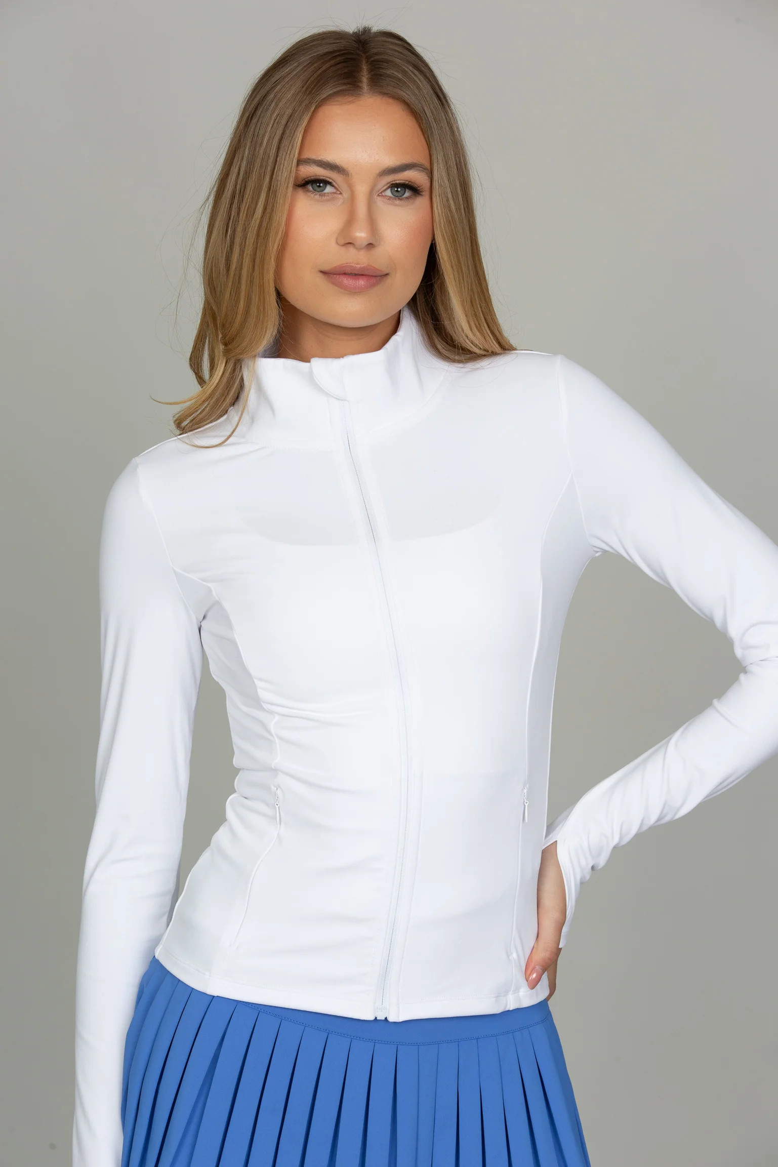 White StrydeForm Jacket | Gold Hinge