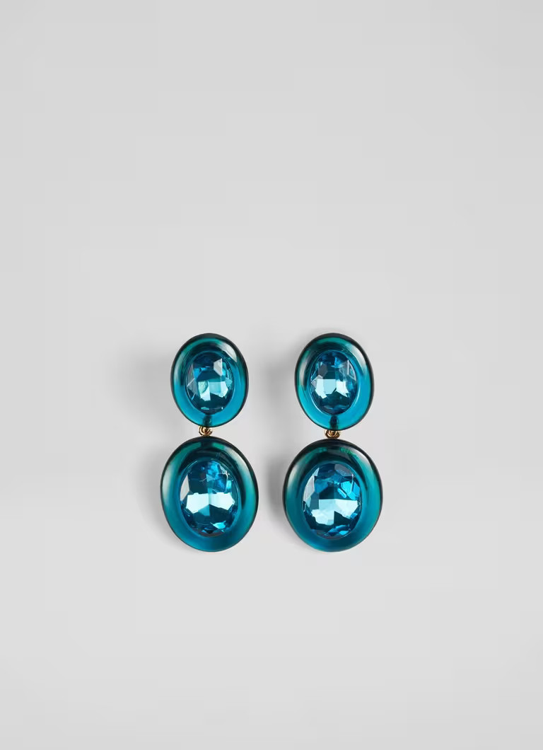 Callie Teal Resin Crystal Statement | L.K. Bennett (UK)