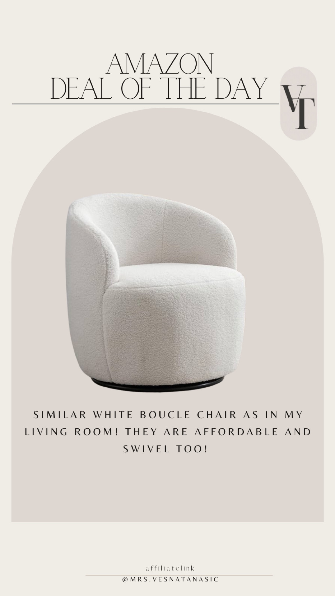 Amazon home find! This swivel chair looks similar to my living room chairs! Such a great price! @amazon #founditonamazon @amazonhome #amazonfind #accentchair 

#LTKHome #LTKSaleAlert