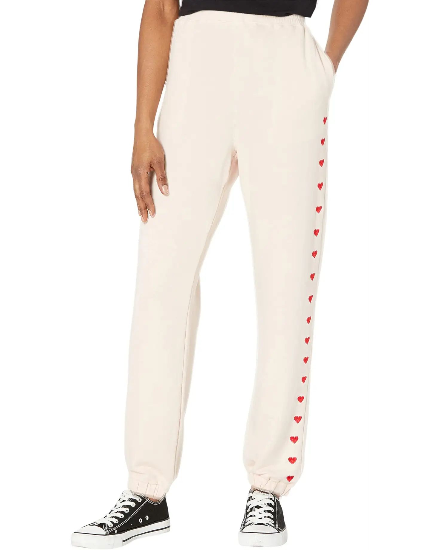 MONROW Supersoft Oversized Sweats with Hearts | Zappos