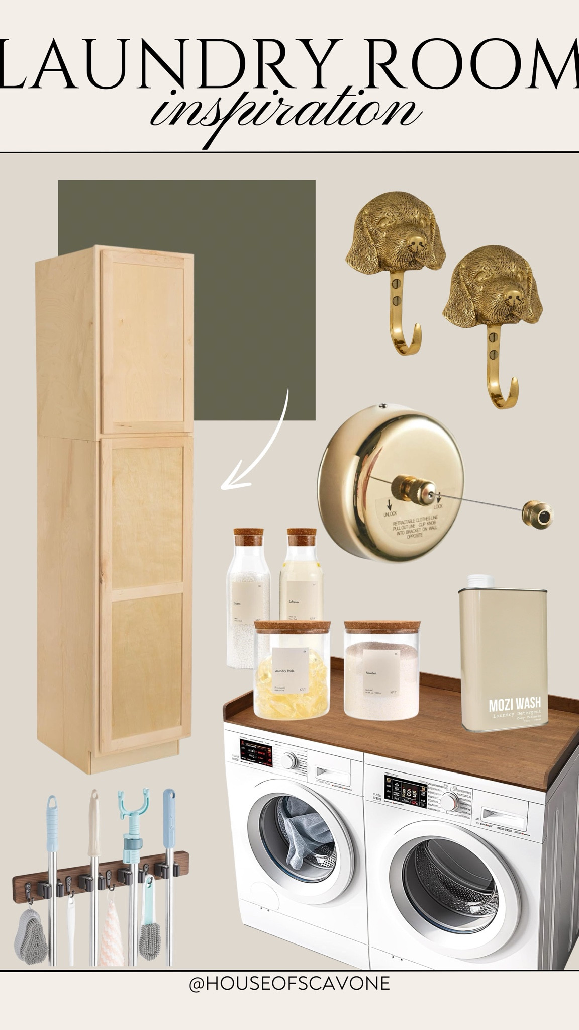 laundry room inspo I’m saving for when we redo our laundry room #laundryroom #laundry #laundryroominspo #laundryroominspiration #laundryroommusthave #musthaves #cabinets #dogleash #laundryline #container #storage #detergent #detergentcontainer #cleandetergent 

#LTKHome #LTKFamily #LTKFindsUnder50