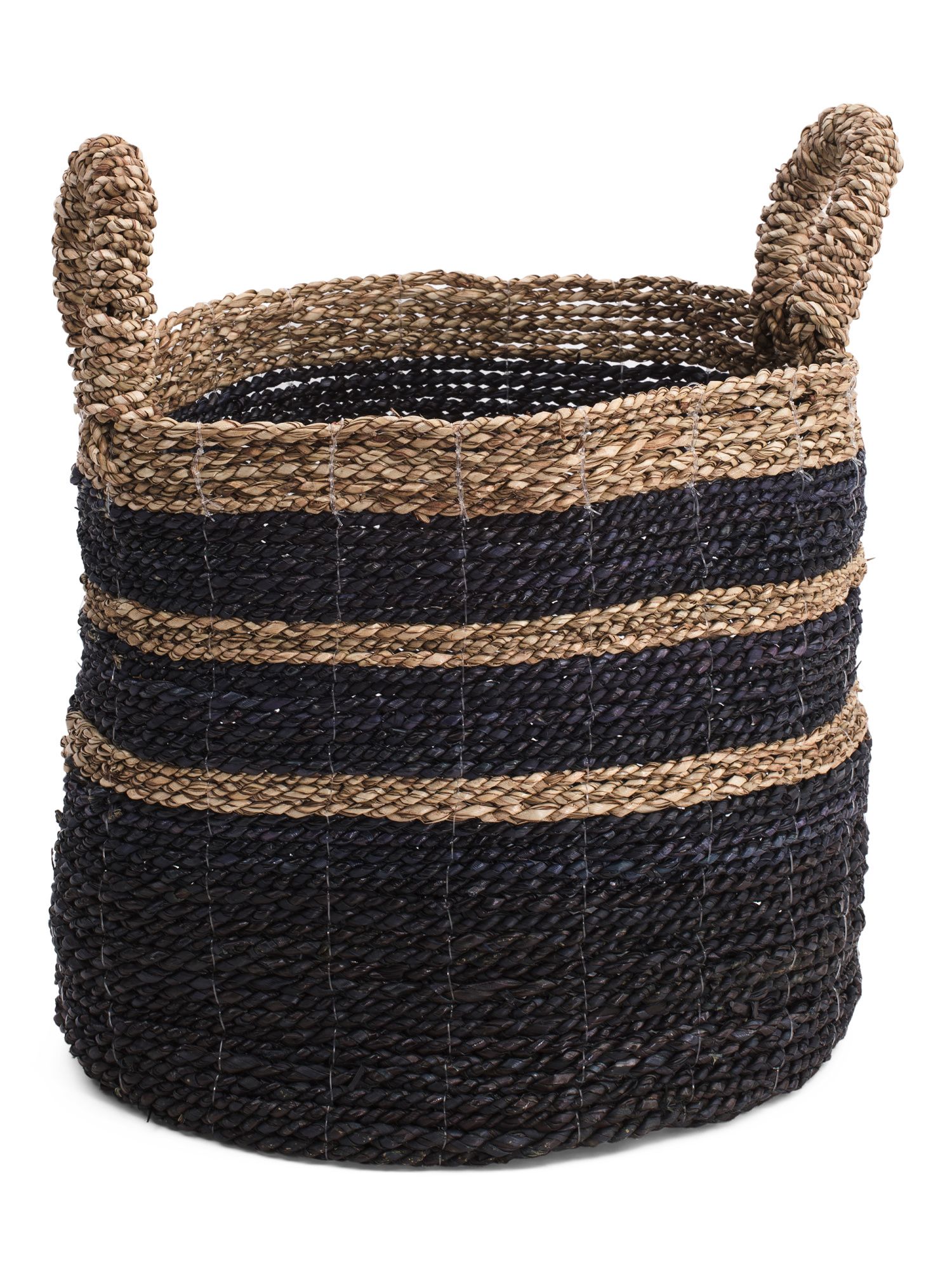 Large Round Seagrass Striped Basket | Office & Storage | Marshalls | Marshalls