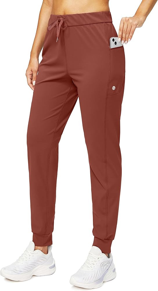 G Gradual Women's Joggers Pants with Zipper Pockets Stretch Tapered Athletic Joggers for Women Lo... | Amazon (US)