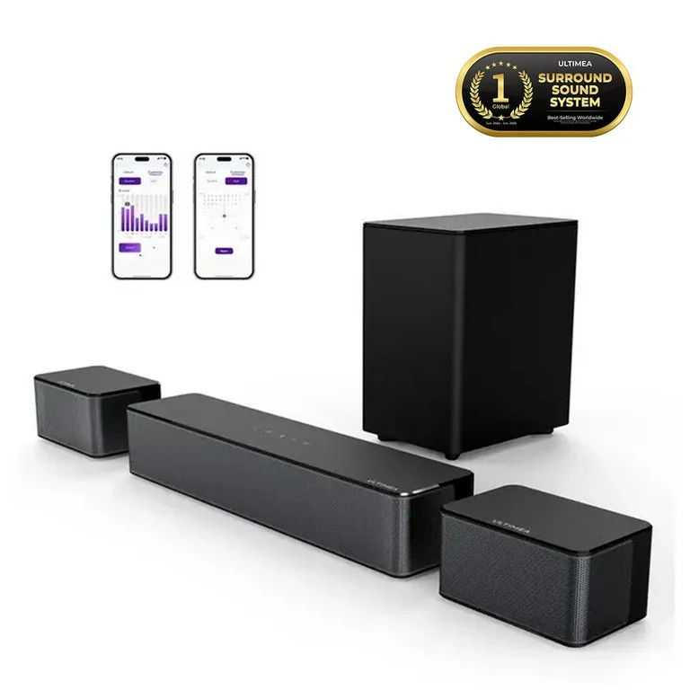 ULTIMEA 5.1 Surround Sound Bar, Virtual Surround Sound System, 350W Sound bar for TV with Wireles... | Walmart (US)